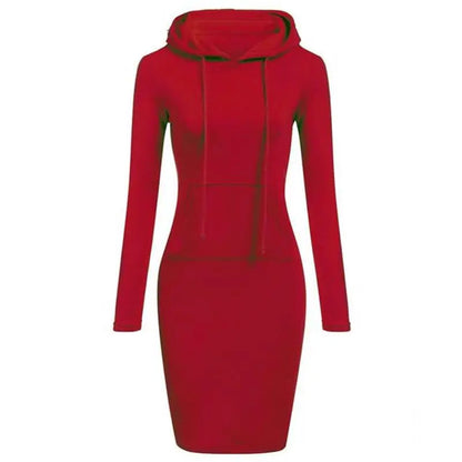 Damenkleid Herbst Damen Hoodiekleider Hoodies Damen Sweatshirts Damen Hoodiekleid Oberteile Damenbekleidung