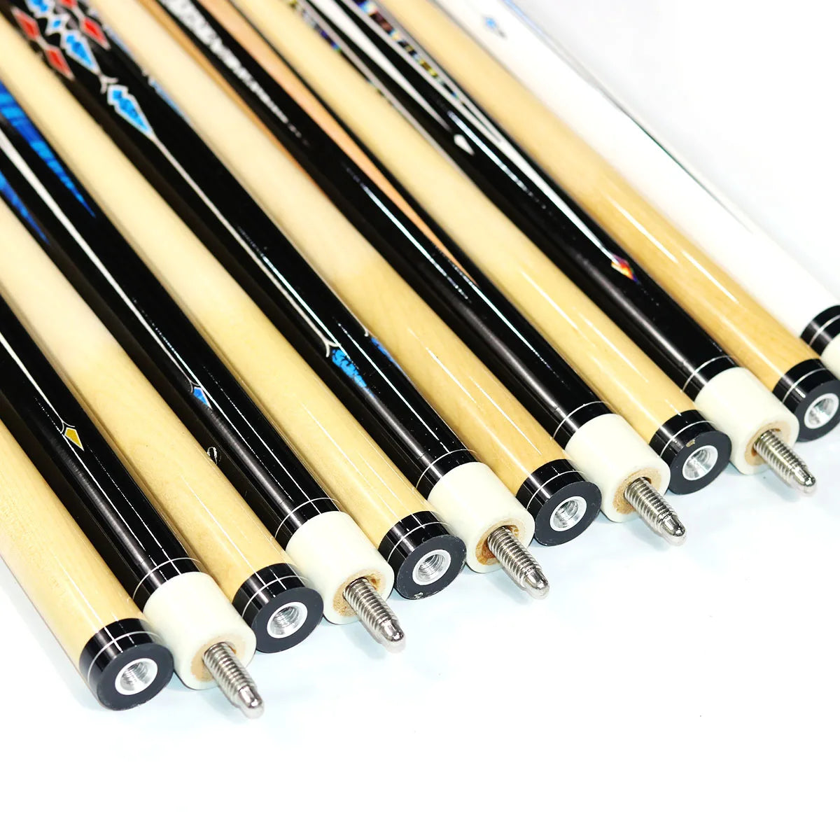 Neuer Snookerclub Training 2-teiliger Billardqueue Holz-Queue-Stock
