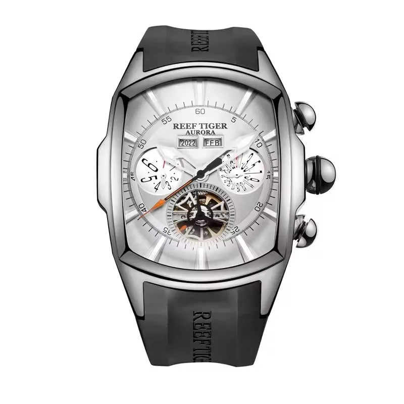 Reef Tiger Tourbillon Automatic Watch – Wine Barrel