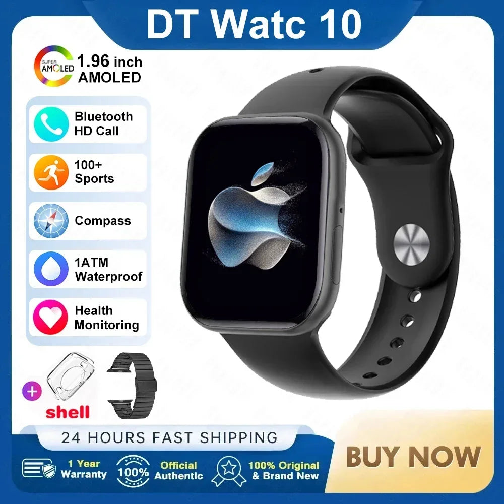 DT Watch 10 Smart Watch AMOLED 4GB Music BT Call