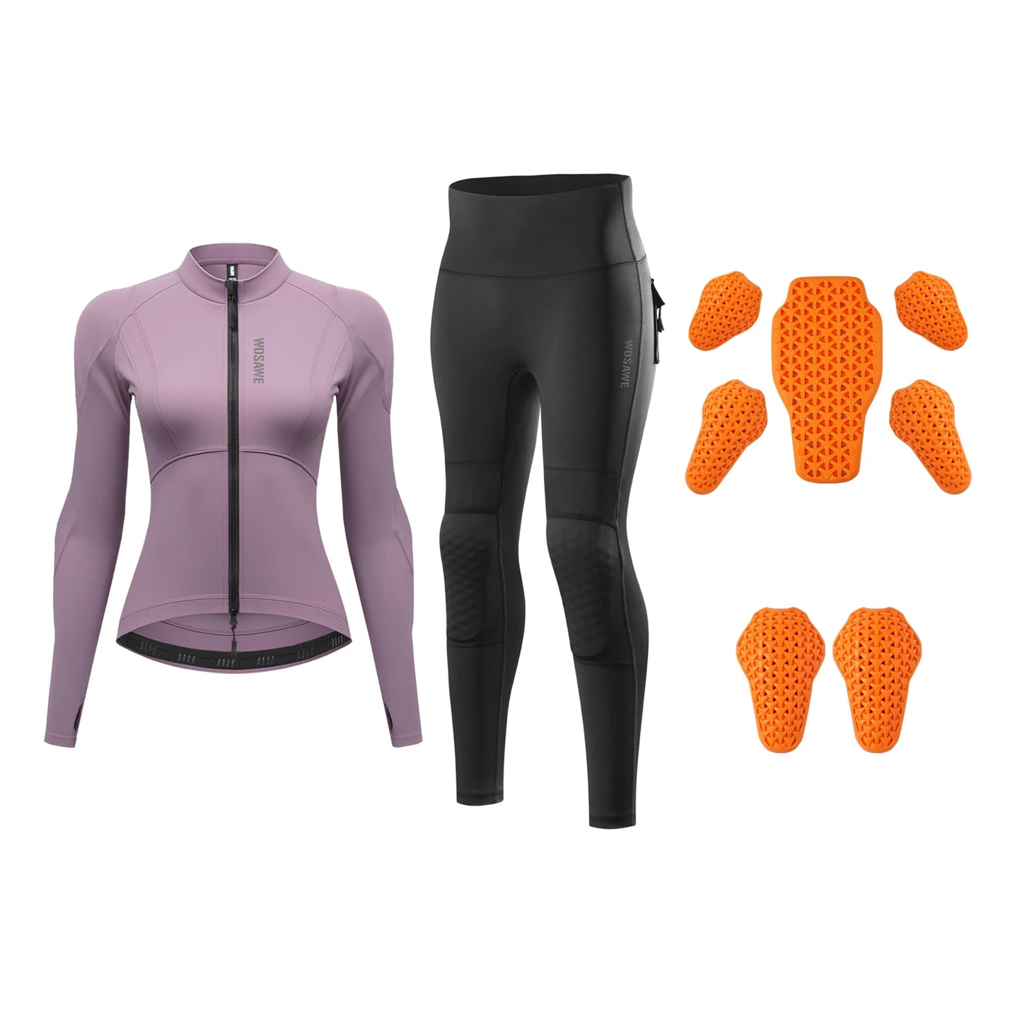 WOSAWE Women Motorcycle Jacket CE Approved Motorcycle Body Armor Summer Downhill Motorbike Protection Moto Racing Clothing