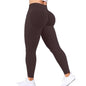 Nahtlose Damen Yoga-Hose mit fester Taille, dreifacher Bund, sexy Hüftstraffung, enge Sporthose, Fitness-Übungs-Yoga-Hose