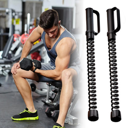 2 Stück Battle Ropes Tragbare Trainingsseile Muskelaufbau-Seile Ersatz-Federstab-Ausrüstung für das Home-Gym