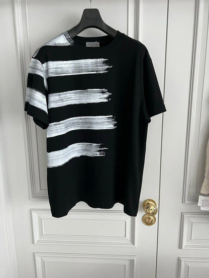 Striped Gradient Print T-Shirt | Casual Top