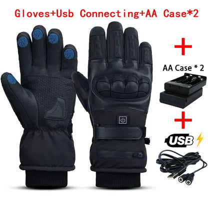 heated Tatical Glove Motorcycle Gloves Man Bicycle Supplies for You Automobiles and Motorcycles Bike Accessories Men's Cycling