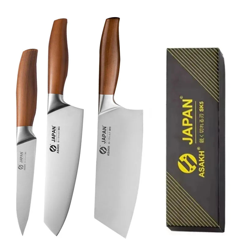 Professional Japanese Kitchen Knives Santoku Knife Stainless Steel Fish Fillet Slicing Meat Cleaver Chef Knife Cooking Tools