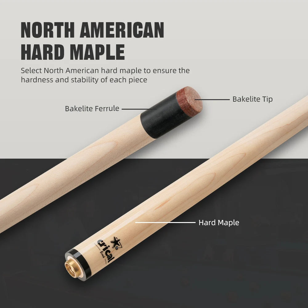 Crical Break Jump Cue with Uniloc Joint Professional Maple Shaft for Punch Jump cue Billiard pool Cue Stick