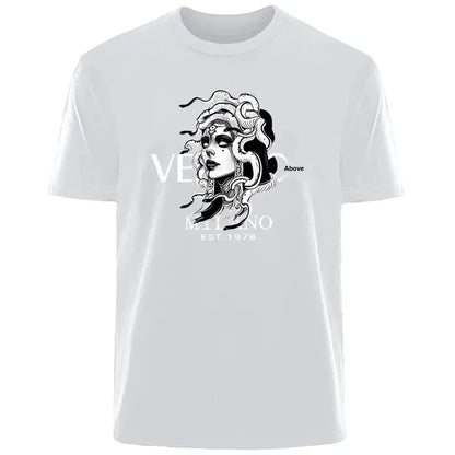 Men's Printed Cotton Crew Neck T-Shirt – Casual Summer Tee