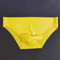 Herren Sexy Latex Unterwäsche Nahtlose Scheiden-Slips Durchsichtige Sissy-Höschen Paar Dessous Niedrige Taille Erotische Unterhosen