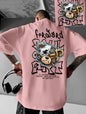 Europäisches und amerikanisches Herren-T-Shirt mit mechanischem Bären-Buchstabenprint, bequem und atmungsaktiv, Rundhals, Outdoor-Street-Top für den Sommer