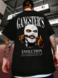 Heiß begehrtes neues Herren T-Shirt mit Porträtmuster, aus Polyester, Hip-Hop, luxuriös, atmungsaktiv, Rundhals, Outdoor, Street Casual Top