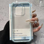 Luxury Candy Color Frame Clear Back Phone Case For iPhone 17 16 15 14 13 12 Pro Max 11 16PLUS 17 Acrylic Shockproof Bumper Cover