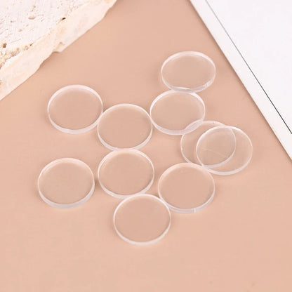 10Pcs Clear Tip Pads Diameter 15mm Play Cue Break Jump Cue Carom Pool Cue Snooker & Billiard Accessories
