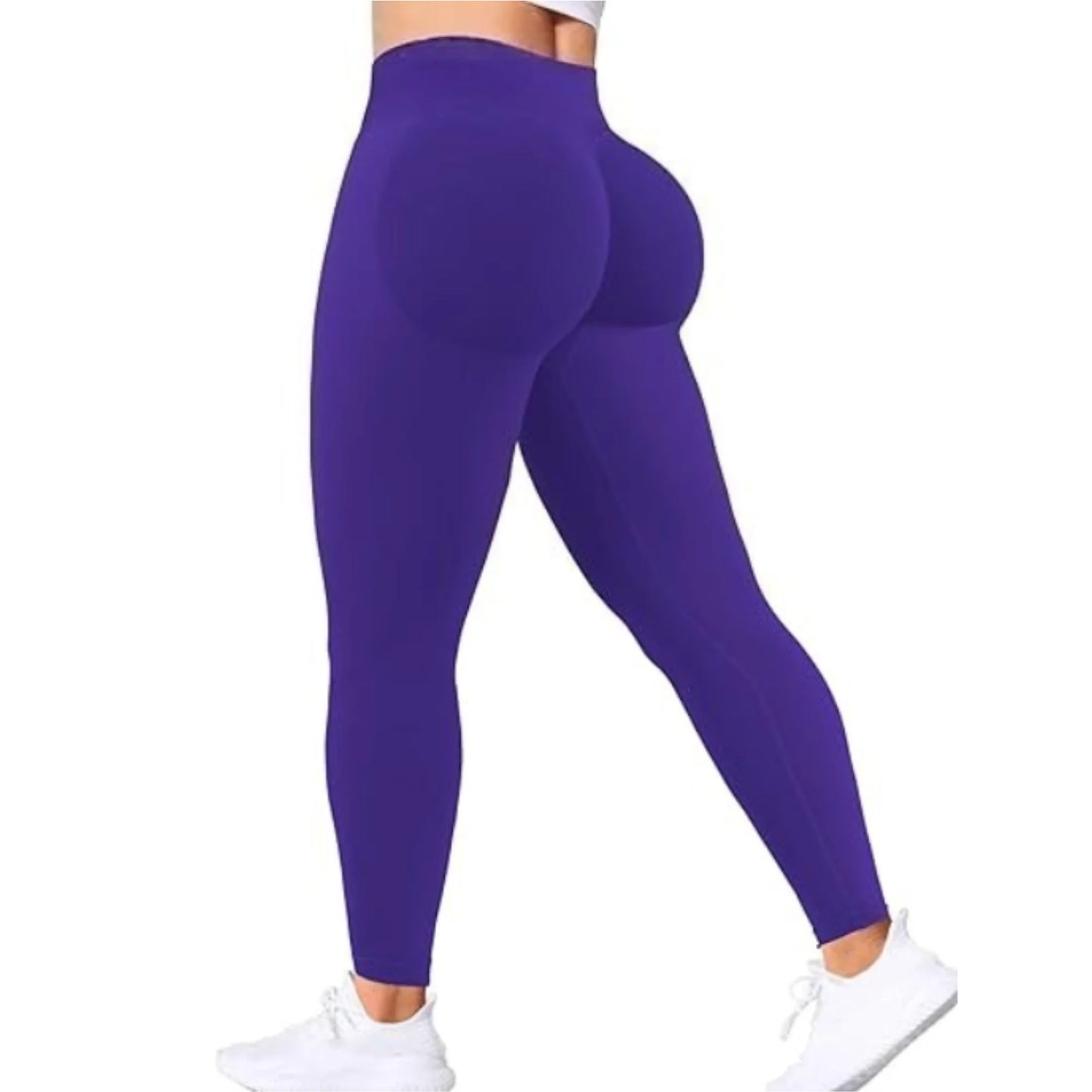 Nahtlose Damen Yoga-Hose mit fester Taille, dreifacher Bund, sexy Hüftstraffung, enge Sporthose, Fitness-Übungs-Yoga-Hose