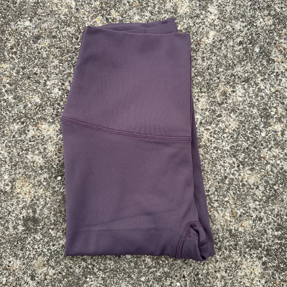 Einfarbige Rückentasche Hohe Taille Yoga Leggings Damen Sport Cropped Pants Butterweiche Athletik Gym Umfassendes Training Joggen