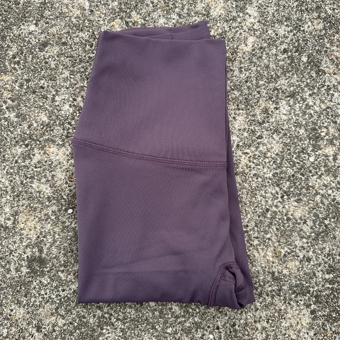Einfarbige Rückentasche Hohe Taille Yoga Leggings Damen Sport Cropped Pants Butterweiche Athletik Gym Umfassendes Training Joggen