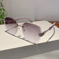 Unisex Sunglasses 2025 New Borderless Metal Chain Simple Fashionable Cool Versatile Luxury Brand High Quality Popular Sunglasses
