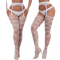 Women Fishnet Open Crotch Suspender Tights XXXL