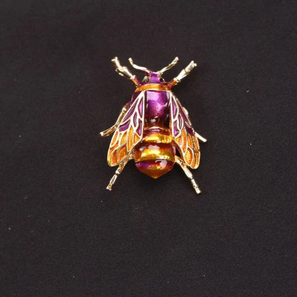 Emaille Hummel Broschen Damen Legierung Gelbe Biene Insekt Brosche Feiertagsgeschenk Broschen Bankettnadeln