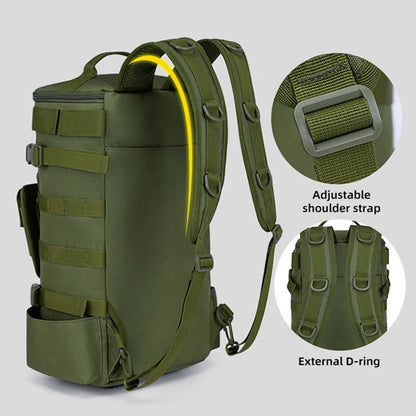 Taktischer Angelrucksack, Gerätetasche mit Rutenhaltern, Angelausrüstung, Molle, Camping, Wandern, Multifunktionale Outdoor-Tasche