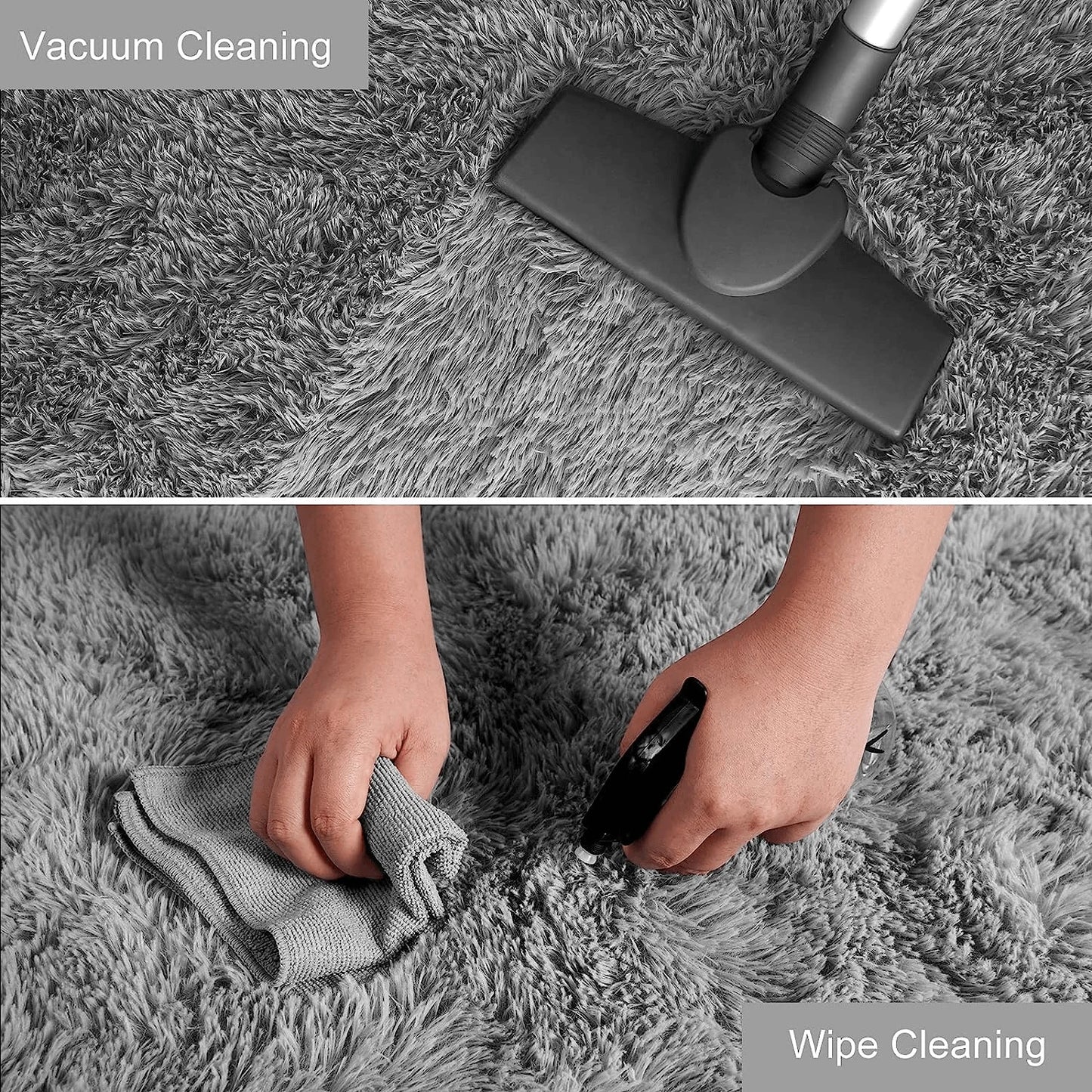 Weiche Teppiche Schlafzimmerteppich Flauschig Rutschfest Batik Fuzzy Shag Plüsch Weicher Shaggy Nachttischteppich Wohnzimmerteppich