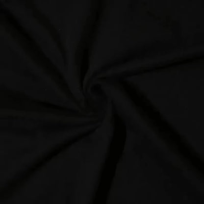Close-up of black fabric with a visible texture