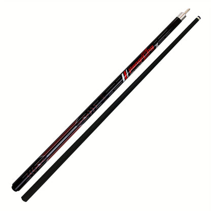 Premium carbon fiber pool cue for snooker and American 9-ball game, with a red monster design, smooth grip, 13mm tip and 148cm