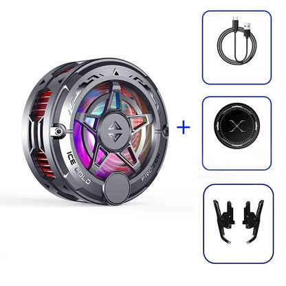 Magnetic Phone Cooler Gaming Fan RGB Display
