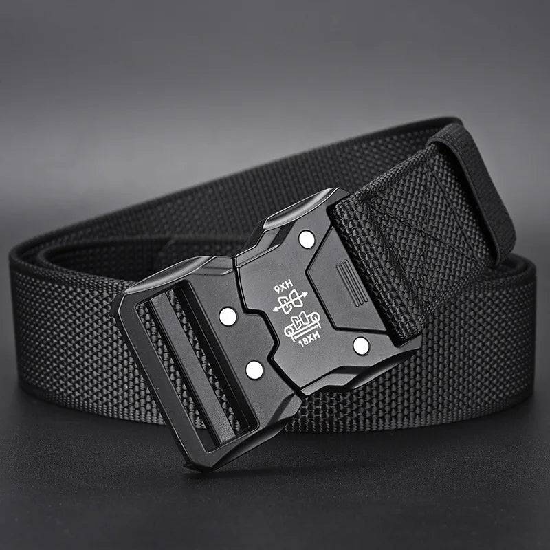 Taktischer Gürtel – Langlebige Automatische Schnalle, Perfekt für Outdoor-Abenteuer, Unisex Accessoires für Herren und Damen