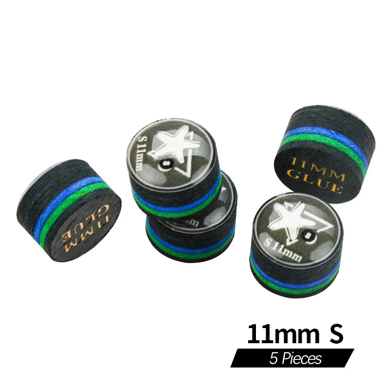 KONLLEN Cue Tips Rainbow Tips 11/14mm Multilayer Cuetips Snooker Hardness S/SS/SX/M/MH/H Pig Skin CRICAL Cue Tip Accessories
