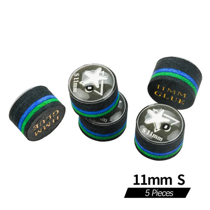 KONLLEN Cue Tips Rainbow Tips 11/14mm Multilayer Cuetips Snooker Hardness S/SS/SX/M/MH/H Pig Skin CRICAL Cue Tip Accessories