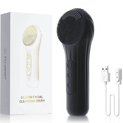 Sonic Wasserdichte Gesichtsreinigungsbürste Wiederaufladbarer Scrubber Exfoliierender Vibrations-Tiefenreinigungs-Gesichtsreiniger Hautpflegewerkzeug