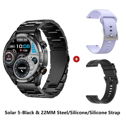 HAYLOU Solar 5 Sprachruf Smartwatch 1,58'' AMOLED Display 60Hz Smart Watch 24H Gesundheitsüberwachung Sport-Smartwatch für Herren