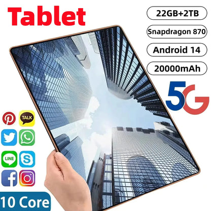 Pad 15 Pro Android 14 Tablet 22GB 2TB 5G Snapdragon 870
