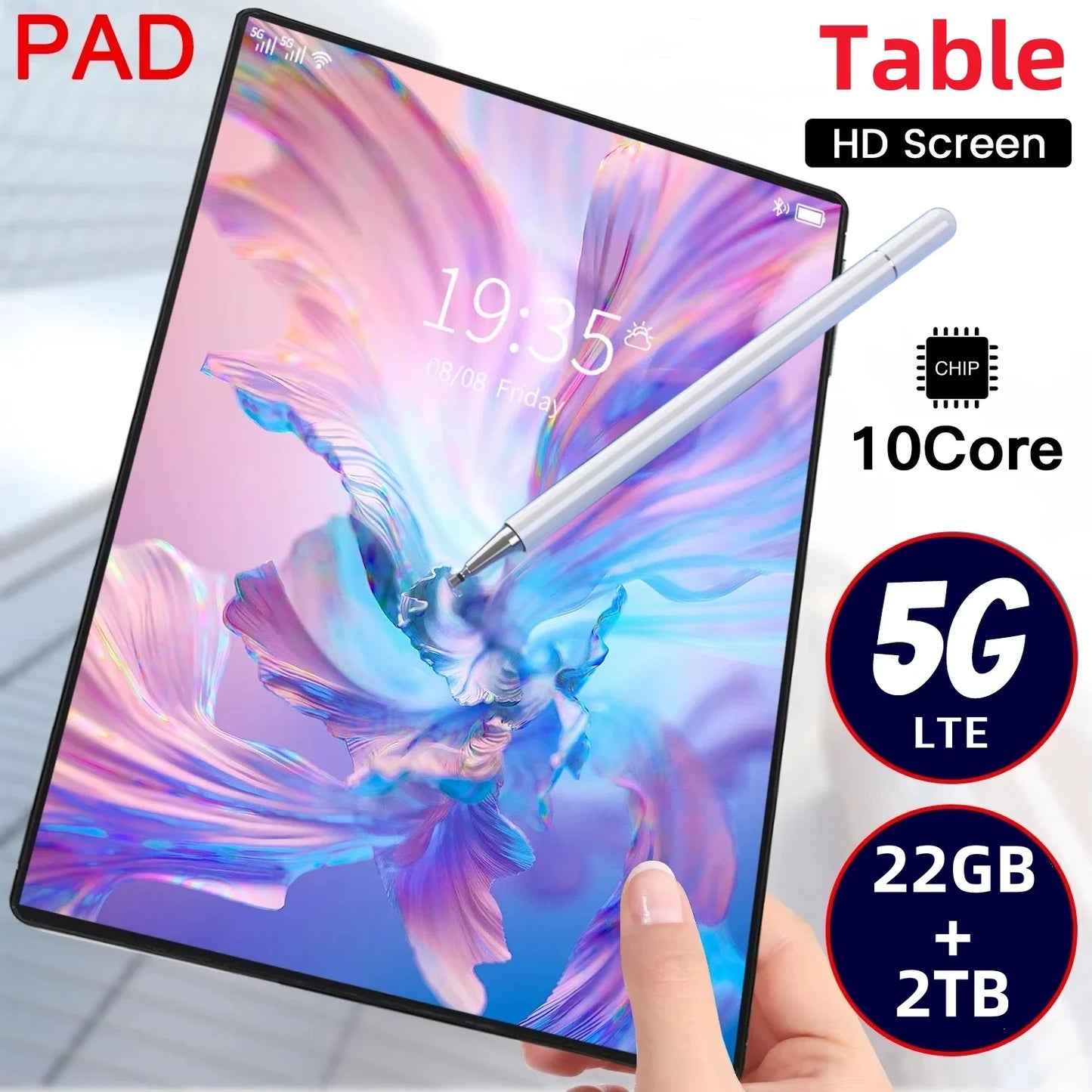 2025 5G Tablet Pad 15 Pro Android 14.0 Brand New 11 inch 22GB RAM 2TB ROM Tablet 24MP 48MP 20000mAh 10Core WIFI Network Tablet