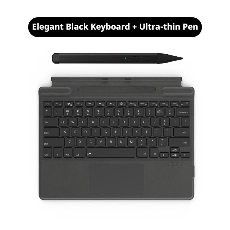 2025 New Color Microsoft Surface Pro 8/9/X/10/11 Bluetooth Magnetic Keyboard with Pen Slot,Touchpad and 7-color Backlit Keyboard
