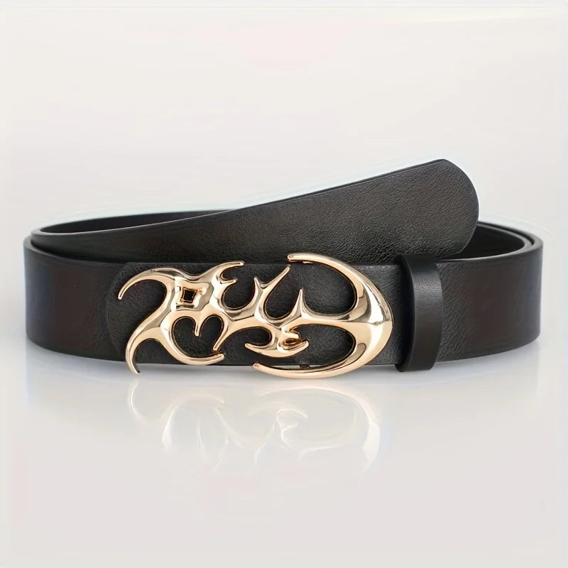 New Stylish Y2K Hollow PU Leather Fashion Punk Belt For Men Women-Trendy Accessory For Gift Giving，Neutral Waist Belts Plus Size