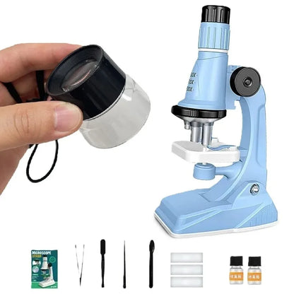 Kids Pocket Microscope Kit 200x–1200x | STEM Science Toy