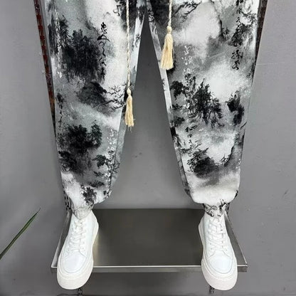 Herren Haremshosen Herren Herren Sweat-Hosen Freizeithosen Herren Herrenbekleidung Bequeme lockere Hosen