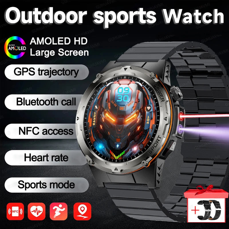 2025 NEU Beliebte Outdoor GPS-Tracker Sport Smartwatch Herren 500mAh NFC HD Anruf IP68 Tiefe Wasserdichte Uhr Herren Für Xiaomi Herren