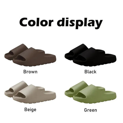 Coconut Cloud Slippers – Thick-Sole EVA Beach Sandals for Men & Women