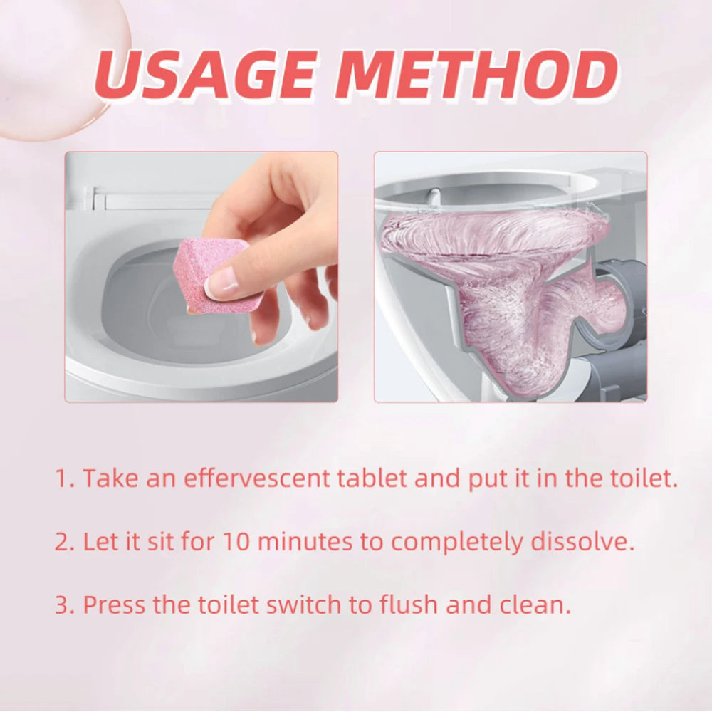 Toilet Cleaning Effervescent Tablets - Deodorant 3-20pcs
