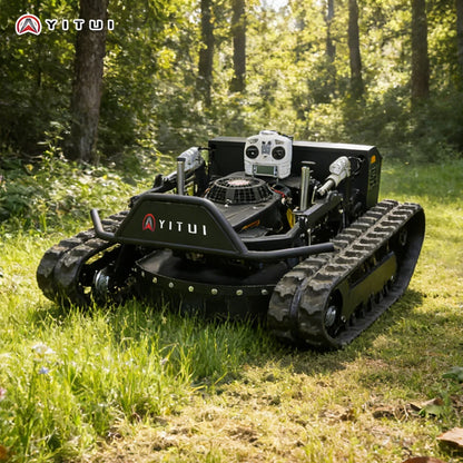 CE EPA All-Terrain Lawn Mowing Robot Rubber Tracks RC