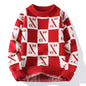 Fall/Winter Mens Brand Pullovers Sweaters High Quality Thick Warm Cashmere Sweater Men Luxury Plaid Pull Homme 2024