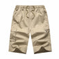 Herren knielange Freizeitshorts mit Reißverschlusstasche, modisch, locker, gerade, Baumwolle, bequem, Strand, Laufshorts