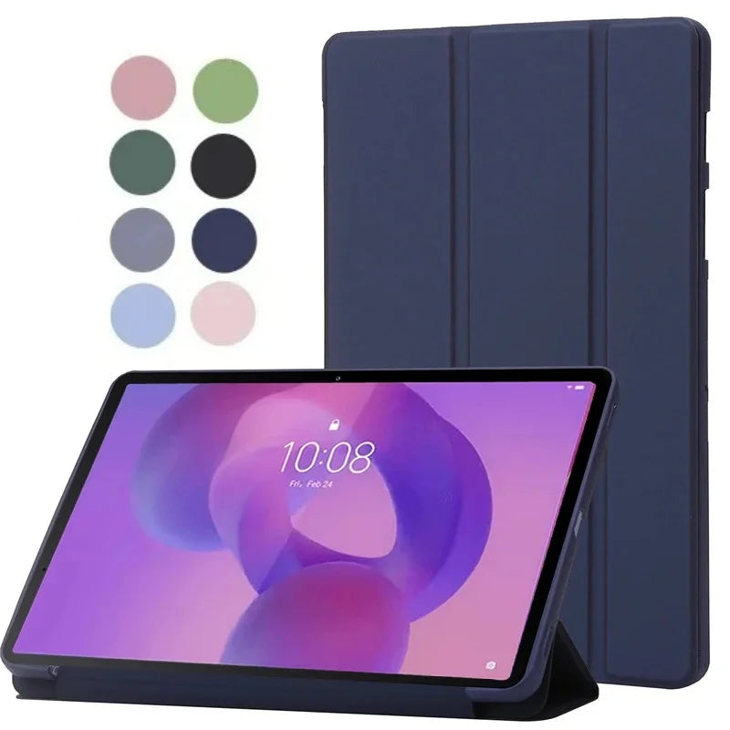 For Lenovo Idea Tab Pro 12.7 2025 Folding Stand Magnetic Soft Back Cover for Lenovo Xiaoxin Pad Pro 12.7 inch TB373FU 375FC Case