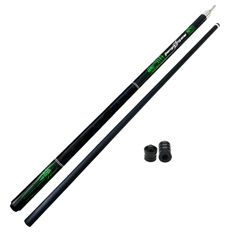 58.4in Spider Carbon Fiber Billiard Pool Cue Stick Unique Beautiful Design  Bonus 3/8-8  Joint Protect Case for Competitive Play