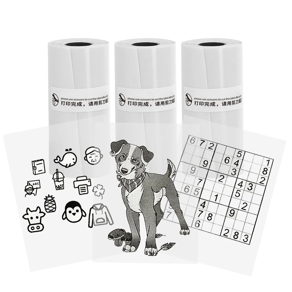 Thermal Mini Printer Portable Inkless Sticker Maker