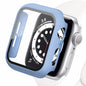 Displayschutzfolie aus gehärtetem Glas+Abdeckung für Apple Watch Zubehör 45mm 41mm 44mm 40mm 42mm Displayschutzfolie Apple Watch Hülle Serie 9 4 5 6 SE 7 8