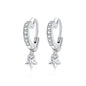 Original 925 Sterling Silber Ohrringe 2025 Stecker Creolen Kristall Ohrringe für Damen Roségold Krone Herz Unendlichkeit Biene Ohrring Schmuck